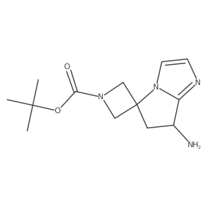 tert-Butyl 7'-amino-6',7'-dihydrospiro[azetidine-3,5'-pyrrolo[1,2-a]imidazole]-1-carboxylate Structure