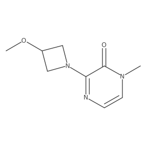 3-(3-Methoxyazetidin-1-yl)-1-methyl-1,2-dihydropyrazin-2-one Structure