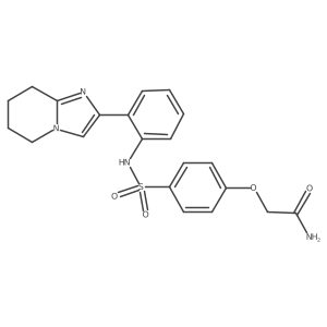 2-(4-(N-(2-(5,6,7,8-tetrahydroimidazo[1,2-a]pyridin-2-yl)phenyl)sulfamoyl)phenoxy)acetamide结构式