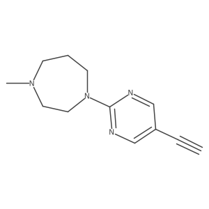 1-(5-Ethynylpyrimidin-2-yl)-4-methyl-1,4-diazepane Structure