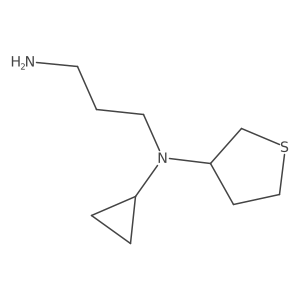 N1-cyclopropyl-N1-(tetrahydrothiophen-3-yl)propane-1,3-diamine结构式