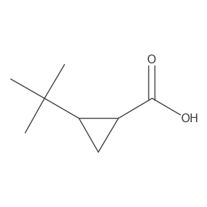 (1R,2R)-2-Tert-butylcyclopropane-1-carboxylic acid结构式