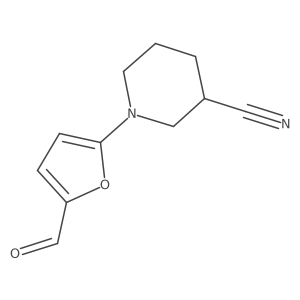 1-(5-Formylfuran-2-yl)piperidine-3-carbonitrile结构式