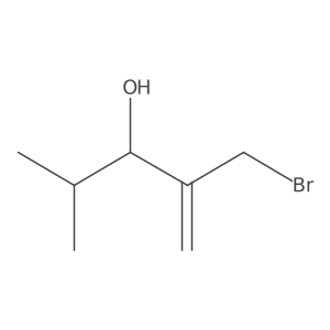 (3R)-2-(bromomethyl)-4-methylpent-1-en-3-ol Structure