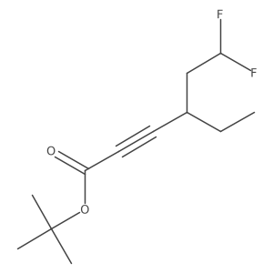 Tert-butyl 4-ethyl-6,6-difluorohex-2-ynoate结构式
