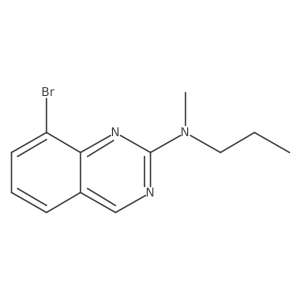 8-bromo-N-methyl-N-propylquinazolin-2-amine结构式