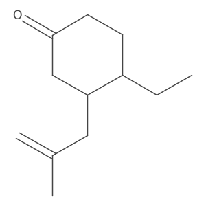 4-Ethyl-3-(2-methylprop-2-en-1-yl)cyclohexan-1-one Structure