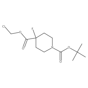 1-Tert-butyl 4-chloromethyl 4-fluoropiperidine-1,4-dicarboxylate Structure