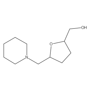 rac-[(2R,5S)-5-[(piperidin-1-yl)methyl]oxolan-2-yl]methanol Structure