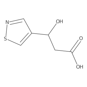 3-Hydroxy-3-(1,2-thiazol-4-yl)propanoic acid结构式
