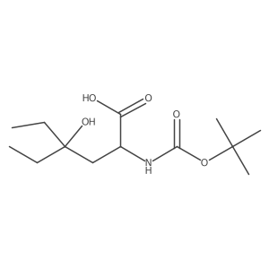 2-{[(Tert-butoxy)carbonyl]amino}-4-ethyl-4-hydroxyhexanoic acid Structure