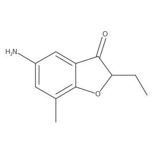 5-Amino-2-ethyl-7-methyl-2,3-dihydro-1-benzofuran-3-one Structure