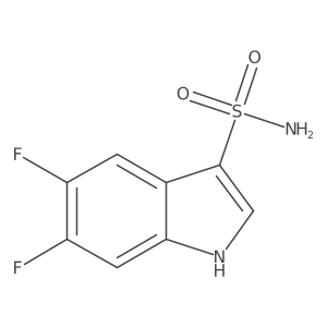 5,6-difluoro-1H-indole-3-sulfonamide结构式