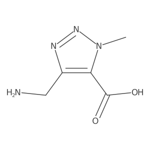 4-(aminomethyl)-1-methyl-1H-1,2,3-triazole-5-carboxylic acid Structure