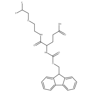 4-{[2-(2,2-difluoroethoxy)ethyl]carbamoyl}-4-({[(9H-fluoren-9-yl)methoxy]carbonyl}amino)butanoic acid Structure