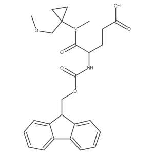 4-({[(9H-fluoren-9-yl)methoxy]carbonyl}amino)-4-{[1-(methoxymethyl)cyclopropyl](methyl)carbamoyl}butanoic acid Structure