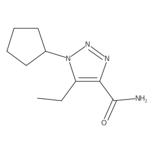 1-cyclopentyl-5-ethyl-1H-1,2,3-triazole-4-carboxamide结构式