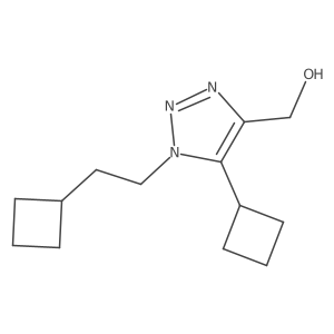 [5-cyclobutyl-1-(2-cyclobutylethyl)-1H-1,2,3-triazol-4-yl]methanol Structure