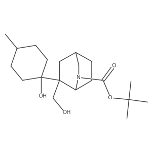 Tert-butyl 6-(1-hydroxy-4-methylcyclohexyl)-6-(hydroxymethyl)-2-azabicyclo[2.2.2]octane-2-carboxylate结构式