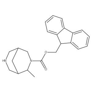 (9H-fluoren-9-yl)methyl 2-methyl-3,7-diazabicyclo[3.3.1]nonane-3-carboxylate结构式
