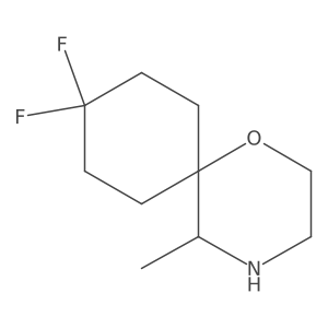 9,9-Difluoro-5-methyl-1-oxa-4-azaspiro[5.5]undecane Structure