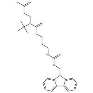 3-(N-tert-butyl-2-{[2-({[(9H-fluoren-9-yl)methoxy]carbonyl}amino)ethyl]sulfanyl}acetamido)propanoic acid Structure