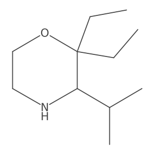 2,2-Diethyl-3-(propan-2-yl)morpholine Structure