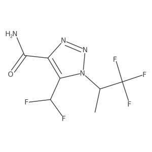 5-(difluoromethyl)-1-(1,1,1-trifluoropropan-2-yl)-1H-1,2,3-triazole-4-carboxamide Structure