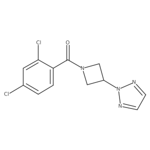 (3-(2H-1,2,3-triazol-2-yl)azetidin-1-yl)(2,4-dichlorophenyl)methanone Structure