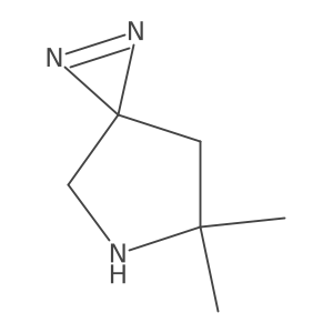 6,6-Dimethyl-1,2,5-triazaspiro[2.4]hept-1-ene Structure