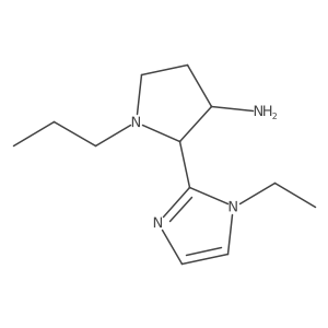 2-(1-ethyl-1H-imidazol-2-yl)-1-propylpyrrolidin-3-amine Structure