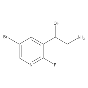 (1R)-2-amino-1-(5-bromo-2-fluoropyridin-3-yl)ethan-1-ol Structure
