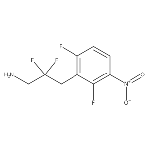 3-(2,6-Difluoro-3-nitrophenyl)-2,2-difluoropropan-1-amine结构式