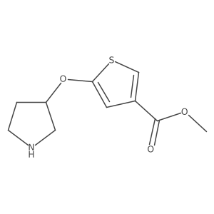 Methyl 5-(pyrrolidin-3-yloxy)thiophene-3-carboxylate结构式