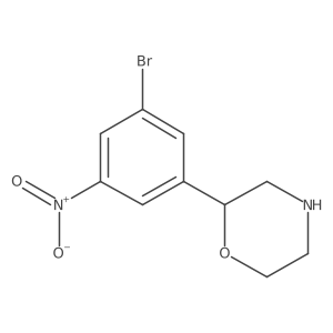 2-(3-Bromo-5-nitrophenyl)morpholine结构式