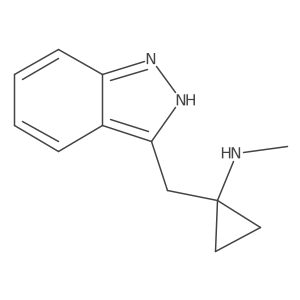1-[(1H-indazol-3-yl)methyl]-N-methylcyclopropan-1-amine Structure