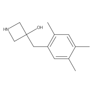 3-[(2,4,5-Trimethylphenyl)methyl]azetidin-3-ol结构式