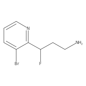3-(3-Bromopyridin-2-yl)-3-fluoropropan-1-amine Structure
