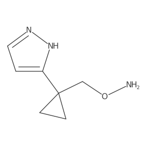 O-{[1-(1H-pyrazol-3-yl)cyclopropyl]methyl}hydroxylamine Structure
