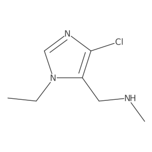 [(4-chloro-1-ethyl-1H-imidazol-5-yl)methyl](methyl)amine结构式
