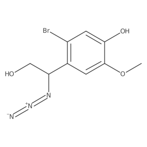 4-(1-Azido-2-hydroxyethyl)-5-bromo-2-methoxyphenol Structure
