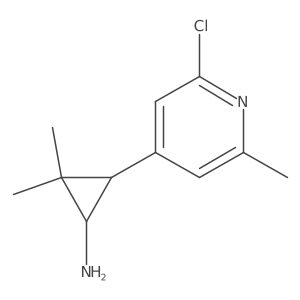 3-(2-Chloro-6-methylpyridin-4-yl)-2,2-dimethylcyclopropan-1-amine Structure
