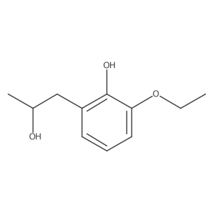 2-Ethoxy-6-(2-hydroxypropyl)phenol结构式