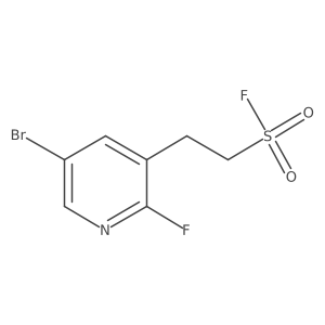 2-(5-Bromo-2-fluoropyridin-3-yl)ethane-1-sulfonyl fluoride结构式