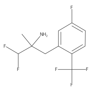 1,1-Difluoro-3-[5-fluoro-2-(trifluoromethyl)phenyl]-2-methylpropan-2-amine Structure