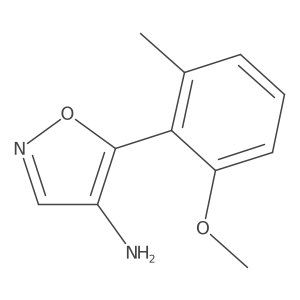 5-(2-Methoxy-6-methylphenyl)-1,2-oxazol-4-amine结构式