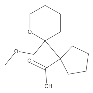1-[2-(Methoxymethyl)oxan-2-yl]cyclopentane-1-carboxylic acid结构式