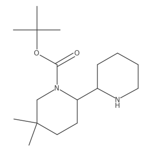 Tert-butyl 5,5-dimethyl-2-(piperidin-2-yl)piperidine-1-carboxylate Structure
