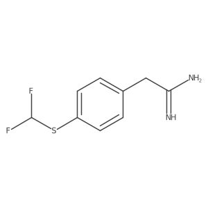 2-{4-[(Difluoromethyl)sulfanyl]phenyl}ethanimidamide结构式