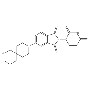 2-(2,6-dioxopiperidin-3-yl)-5-{1-oxa-4,9-diazaspiro[5.5]undecan-9-yl}-2,3-dihydro-1H-isoindole-1,3-dione结构式